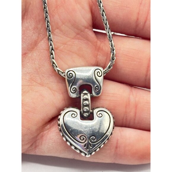 Brighton Reversible Heart Pendant Necklace - Picture 6 of 8